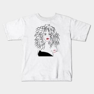 I love my curls - Curly girl Kids T-Shirt